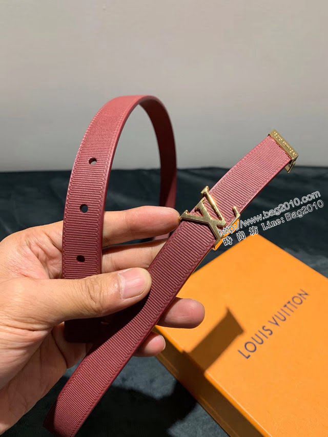 LV新款女士皮帶 路易威登橫棱紋腰帶 lv晚裝腰帶  jjp1274